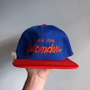 RARE NWT NEW YORK ISLANDERS NHL vintage ted fletcher snapback trucker hat hockey